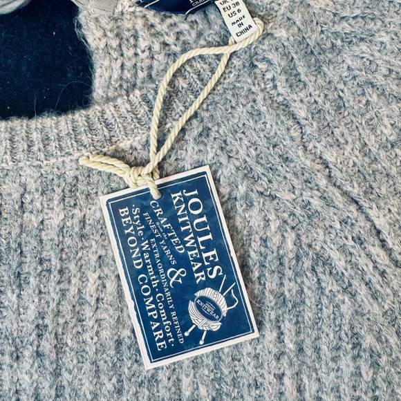 Joules Knitwear “Sorcha” Light Grey Sweater – Size US 6 / UK 10 / EU 38 - Picture 9 of 15